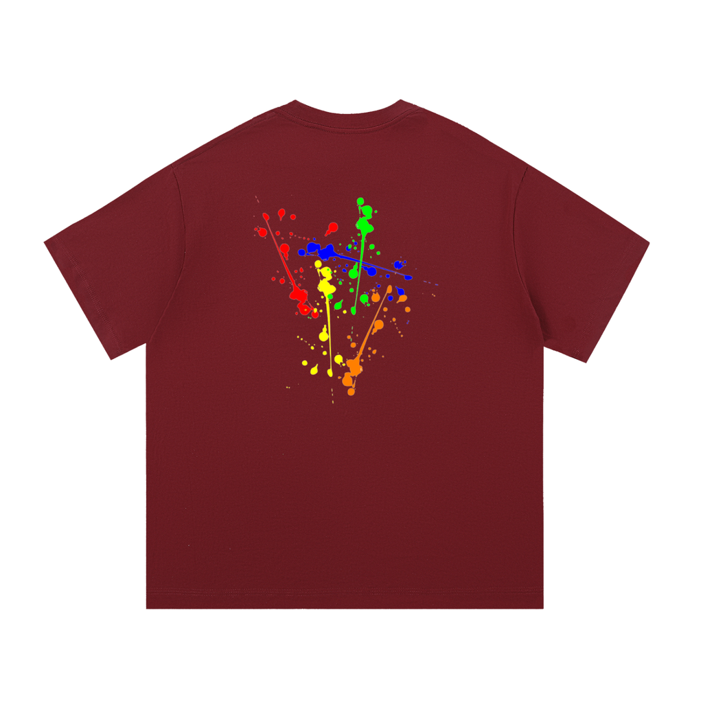 Creative Brand Essential Cotton T-Shirt (With Paint Splatter)
