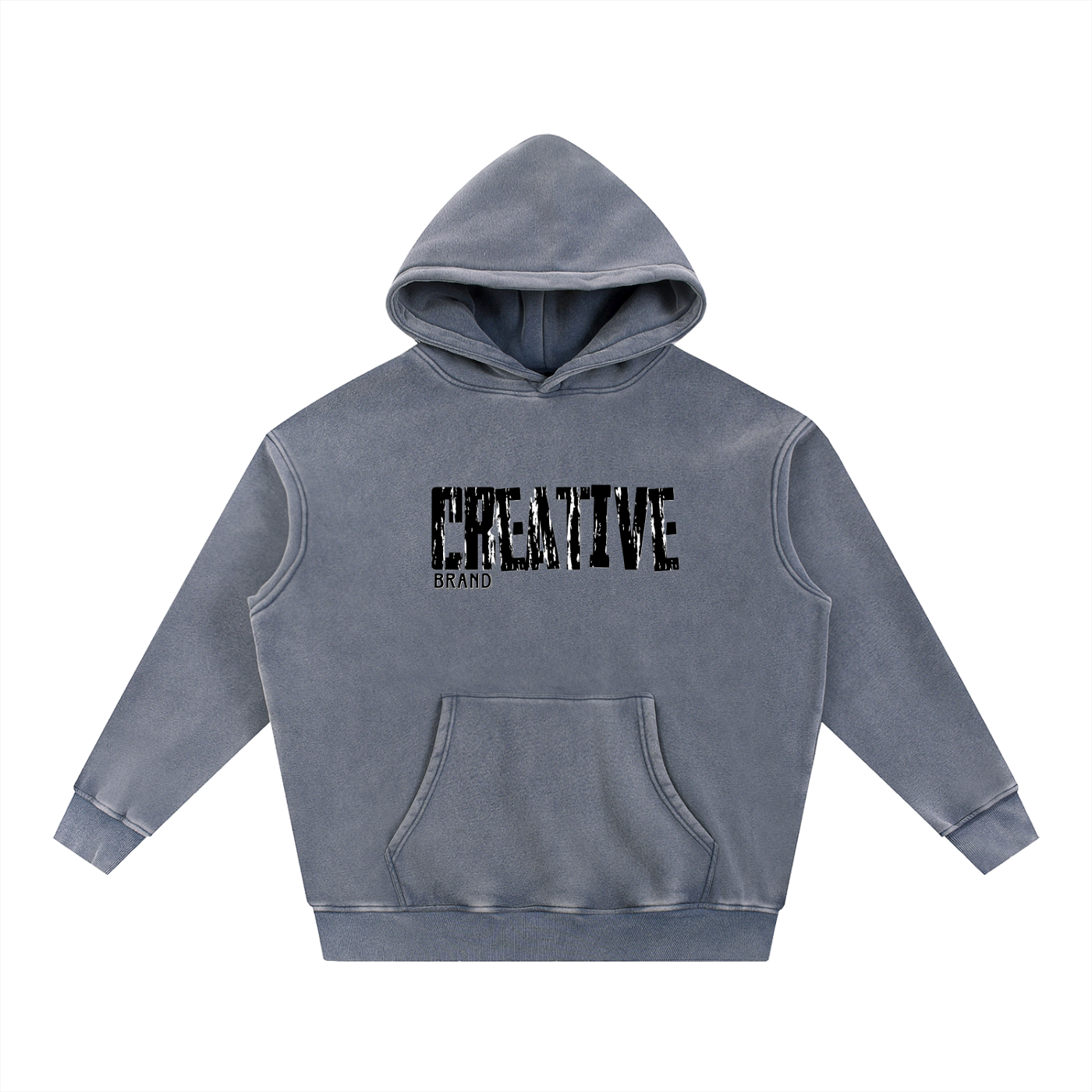 Creative Brand Snow Wash Oversize Hoodie