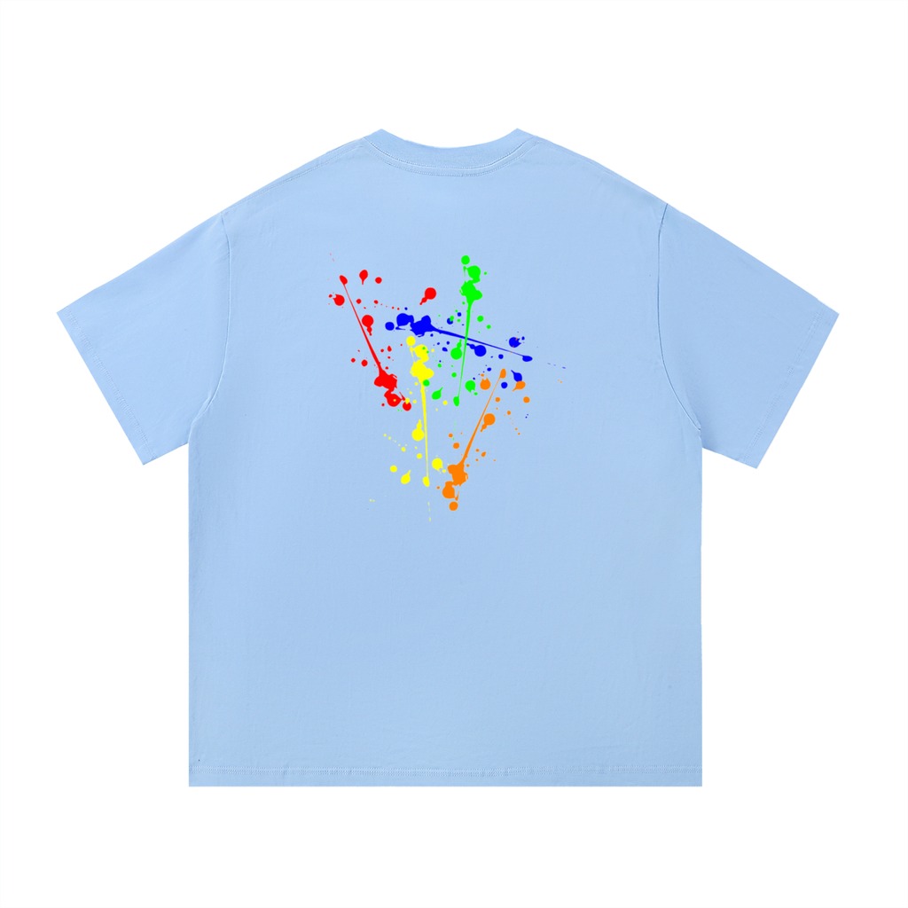 Creative Brand Essential Cotton T-Shirt (With Paint Splatter)