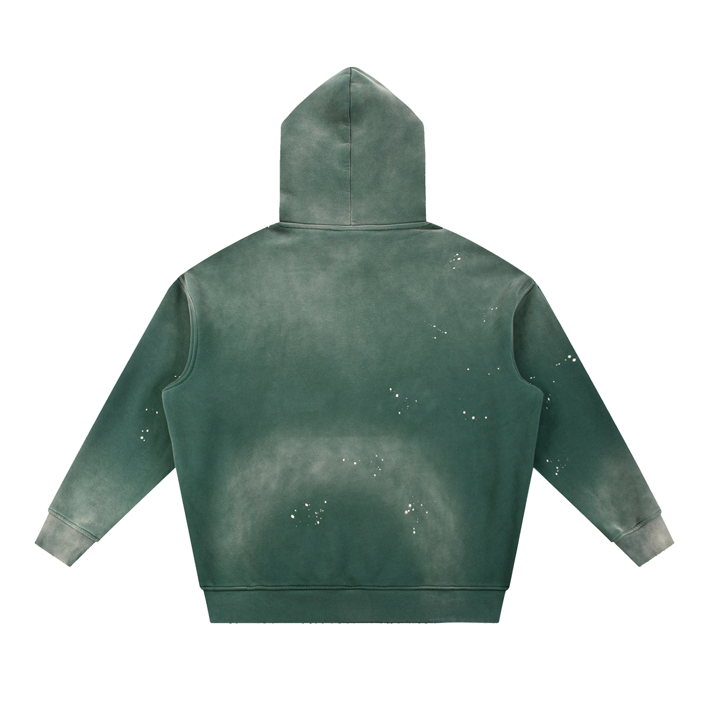 Creative Brand Vintage Washed Frayed Fleece Hoodie