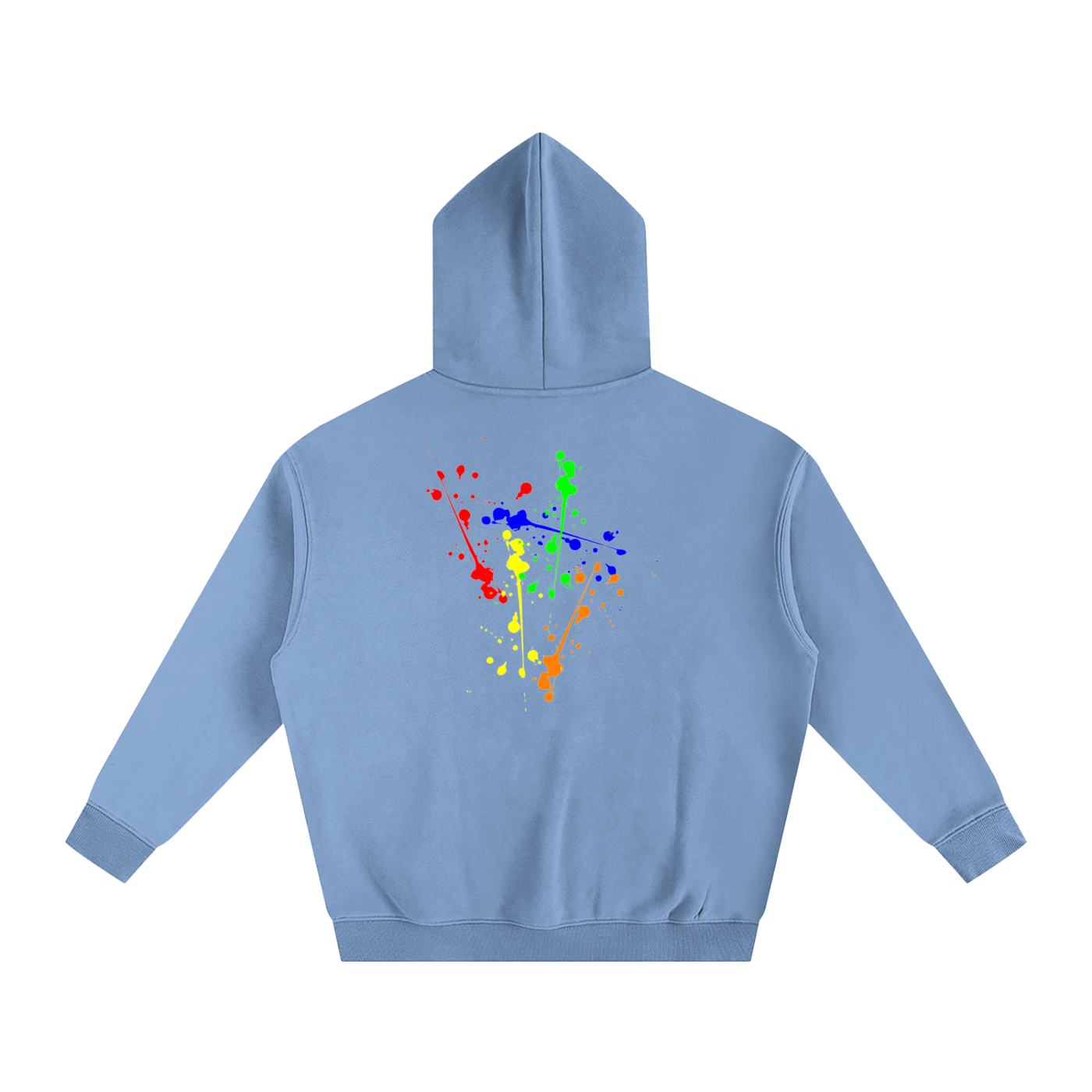 Creative Brand Oversize Fleeced Hoodie( With Paint Splatter)