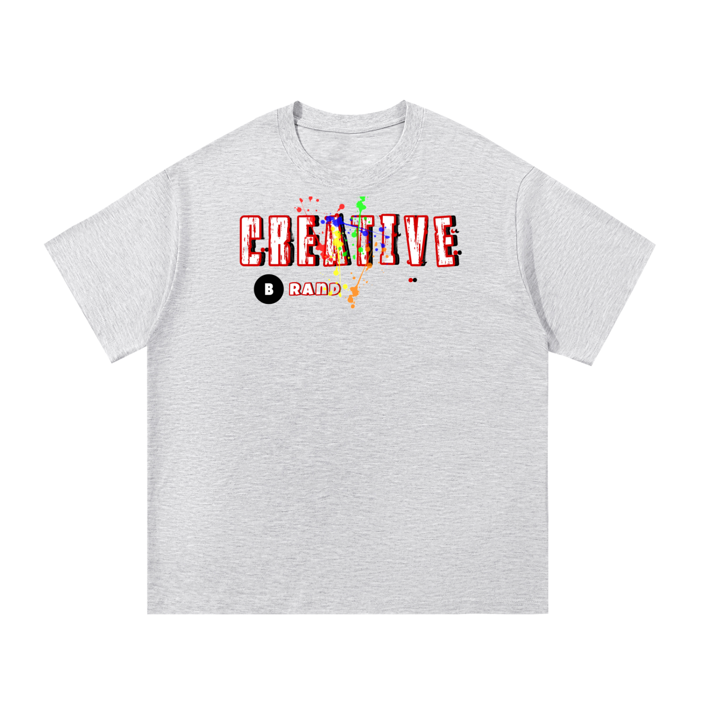 Creative Brand Cotton T-Shirt (No Paint Splatter)