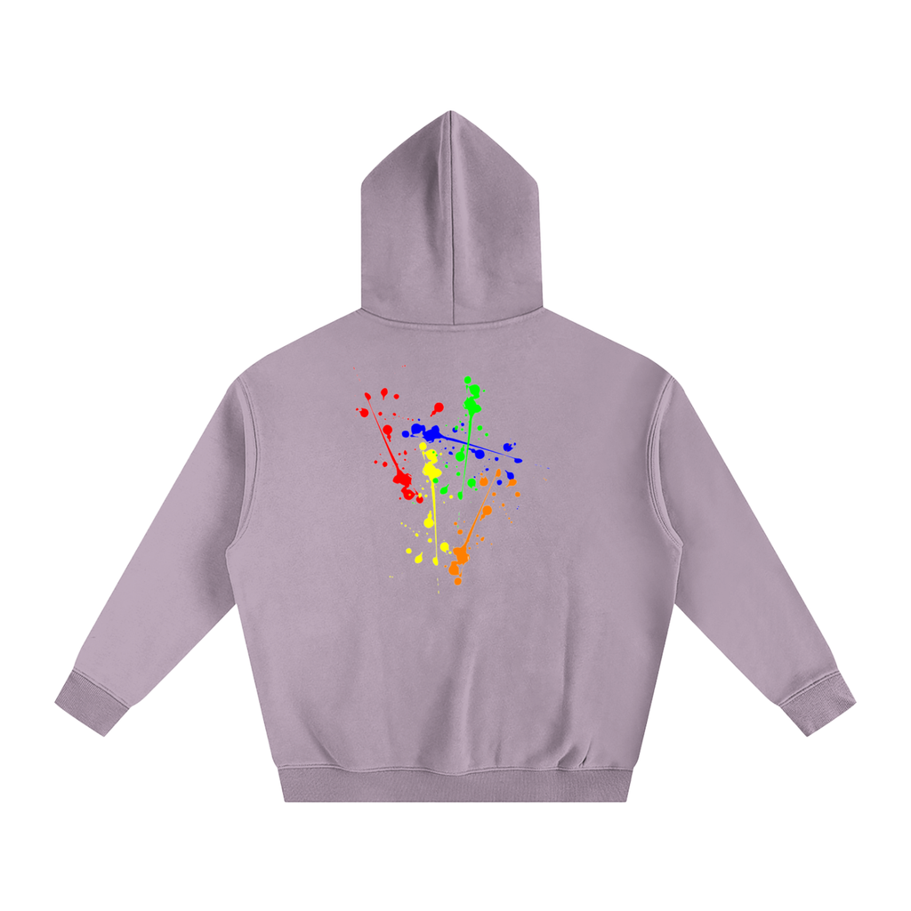 Creative Brand Oversize Fleeced Hoodie( With Paint Splatter)