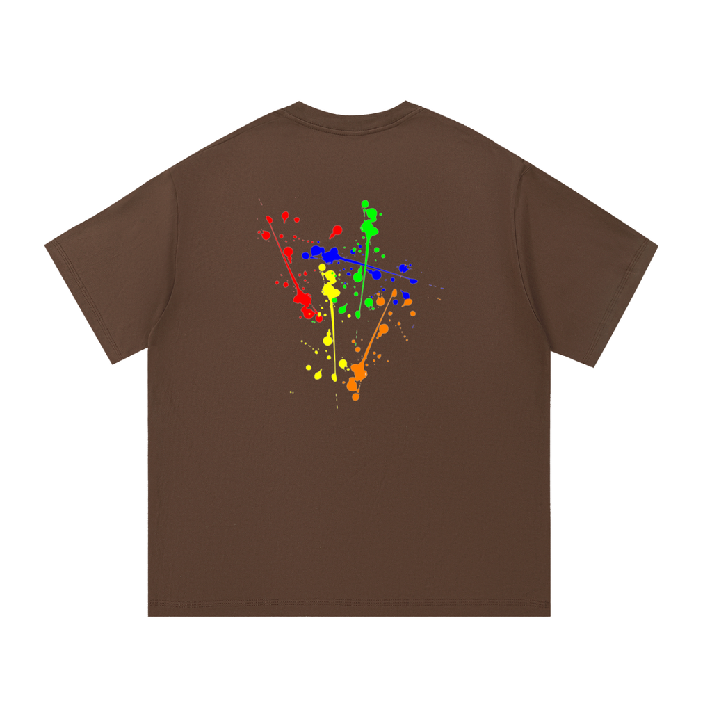 Creative Brand Essential Cotton T-Shirt (With Paint Splatter)