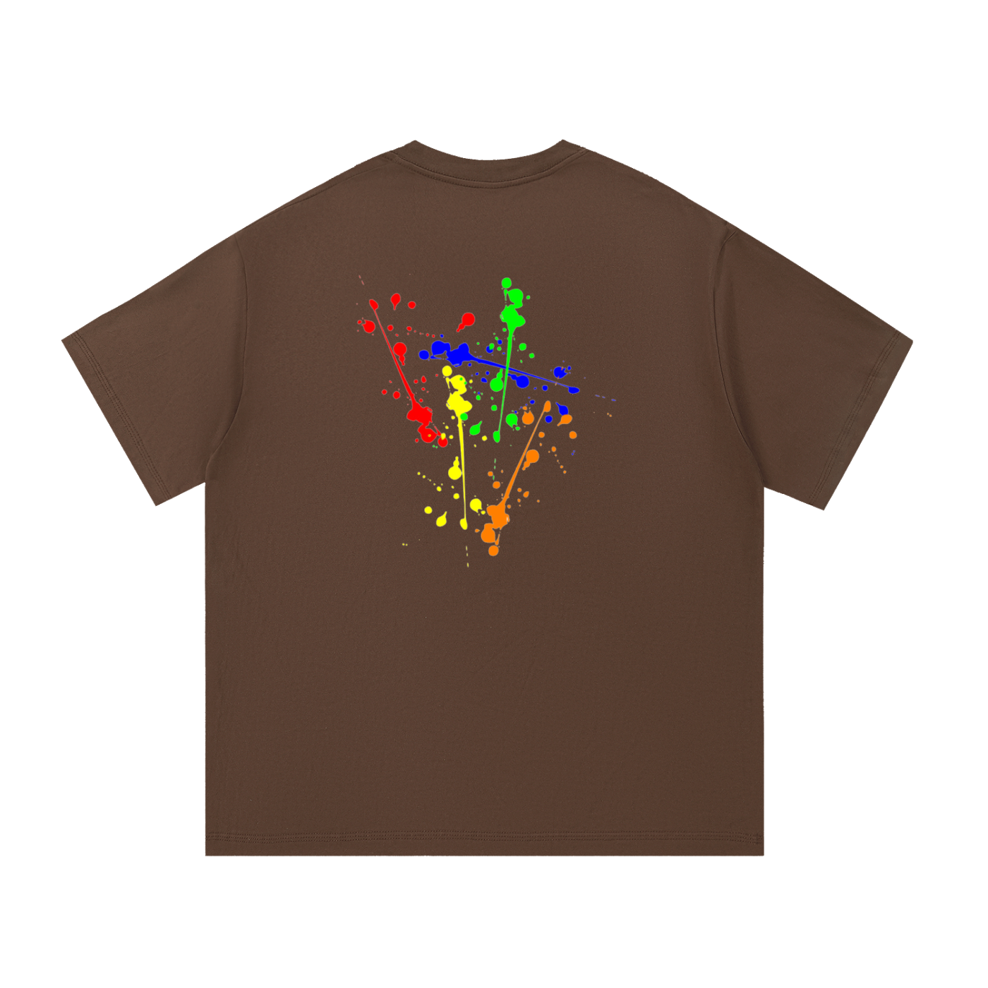 Creative Brand Essential Cotton T-Shirt (With Paint Splatter)