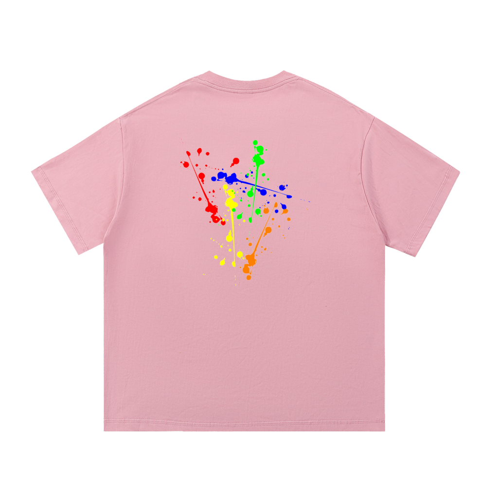 Creative Brand Essential Cotton T-Shirt (With Paint Splatter)