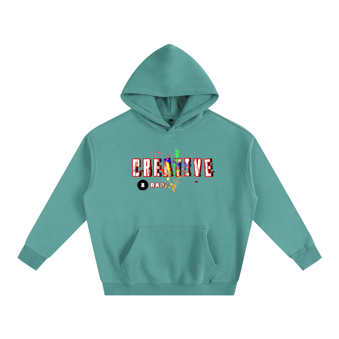 Creative Brand Oversize Fleeced Hoodie( With Paint Splatter)