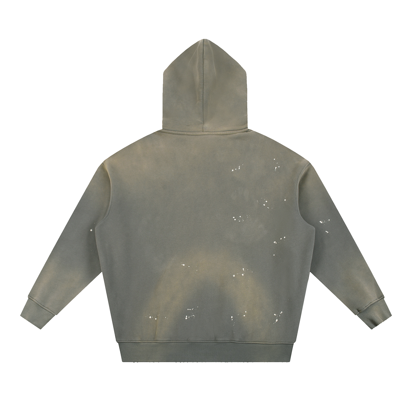Creative Brand Vintage Washed Frayed Fleece Hoodie