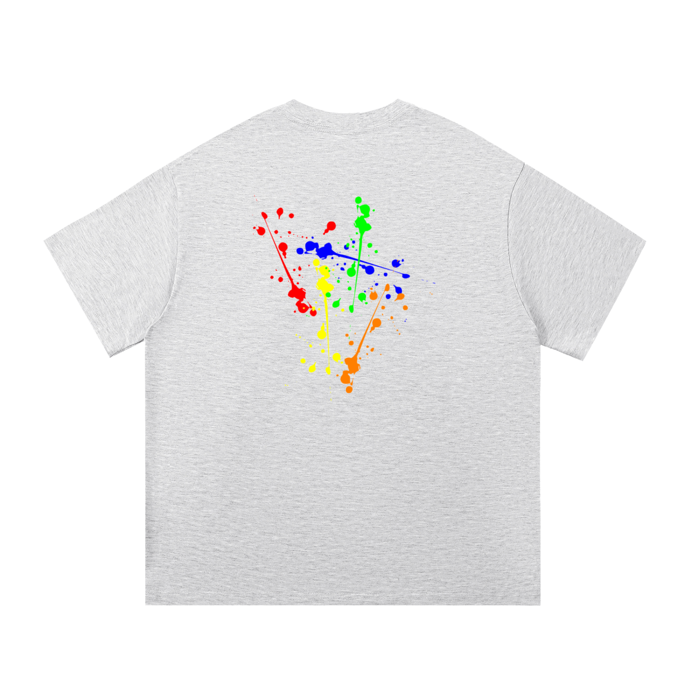 Creative Brand Essential Cotton T-Shirt (With Paint Splatter)