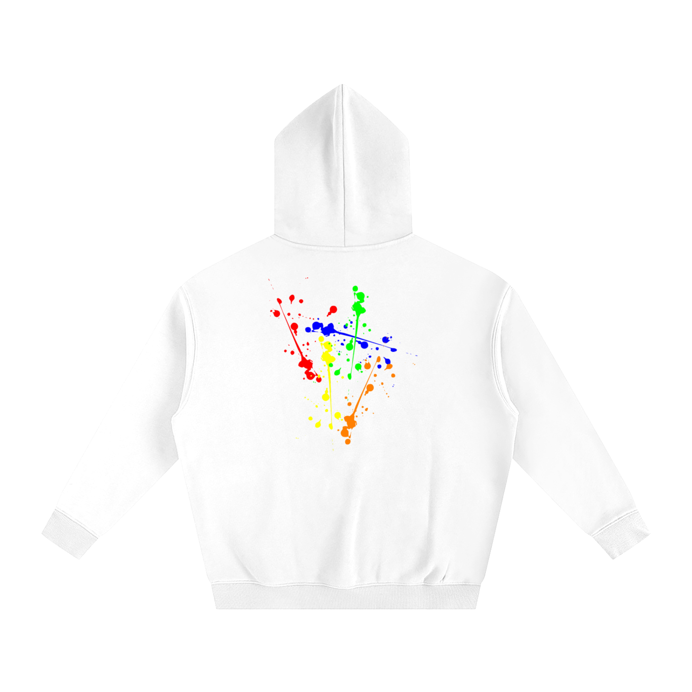 Creative Brand Oversize Fleeced Hoodie( With Paint Splatter)