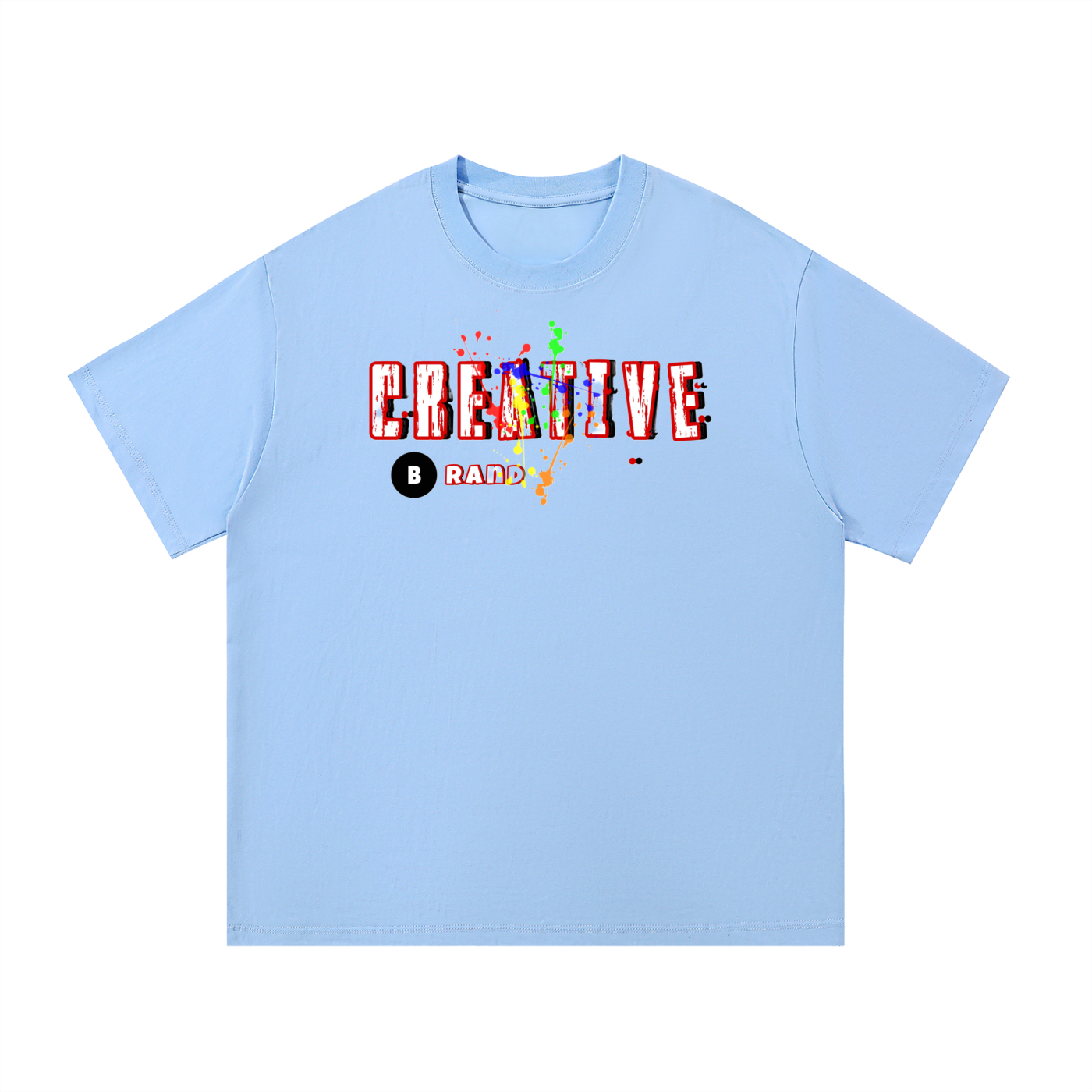 Creative Brand Essential Cotton T-Shirt (With Paint Splatter)