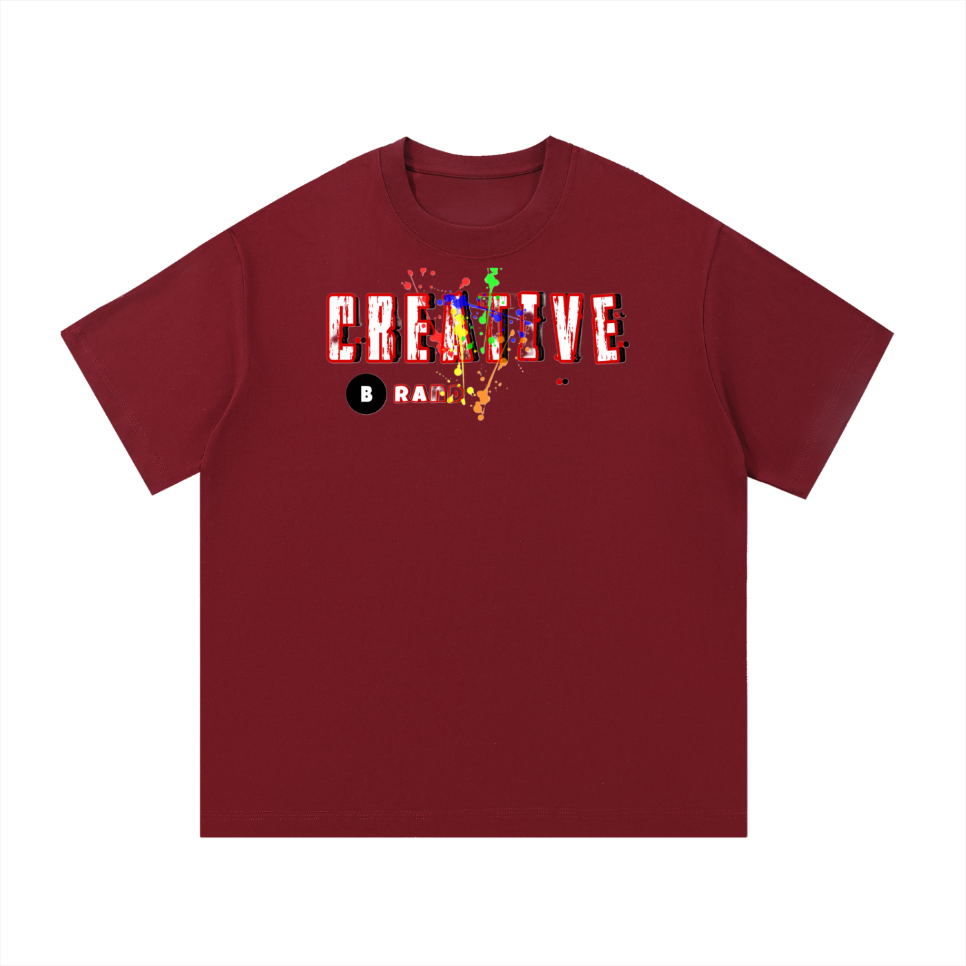 Creative Brand Cotton T-Shirt (No Paint Splatter)