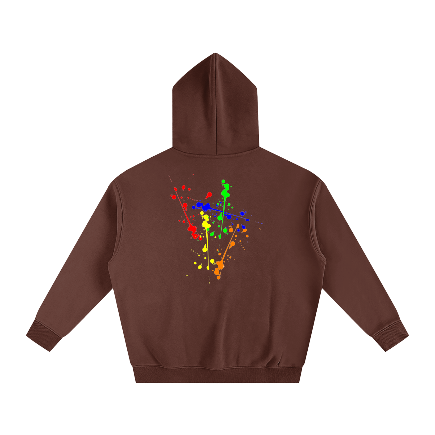 Creative Brand Oversize Fleeced Hoodie( With Paint Splatter)