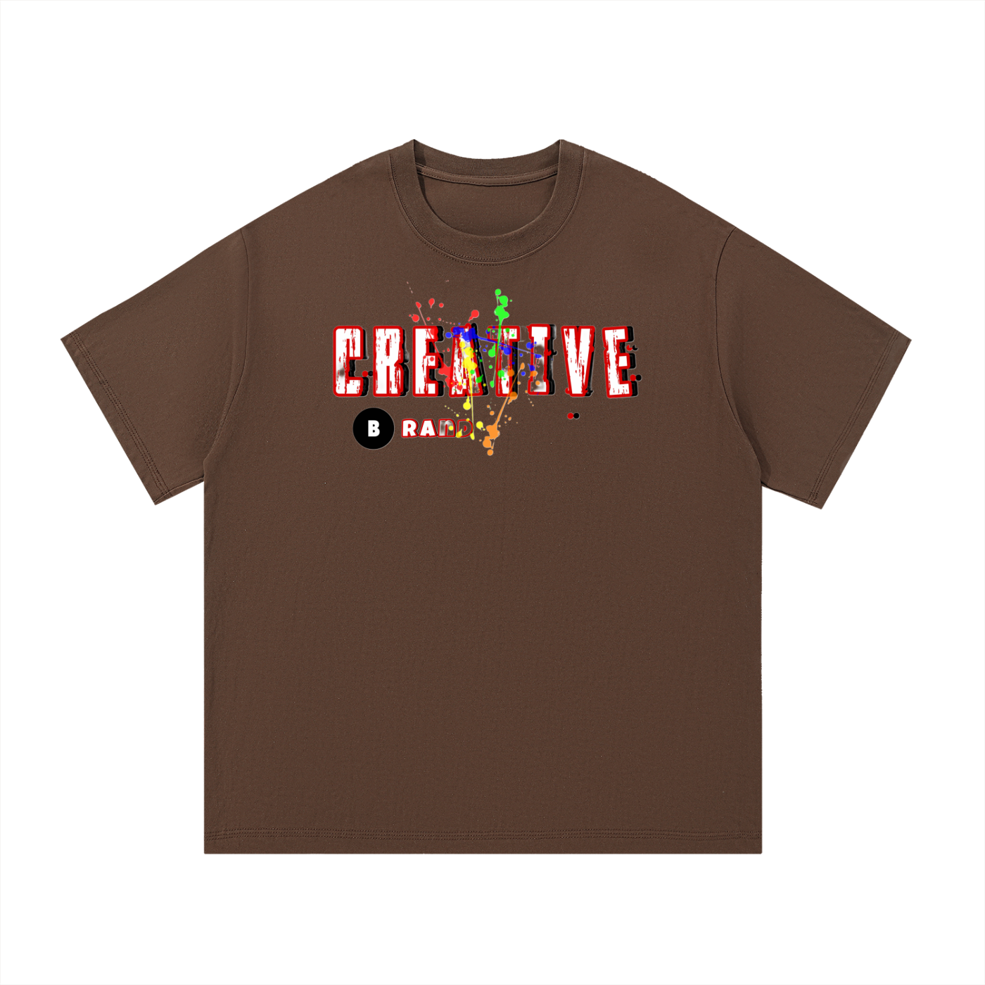 Creative Brand Essential Cotton T-Shirt (With Paint Splatter)