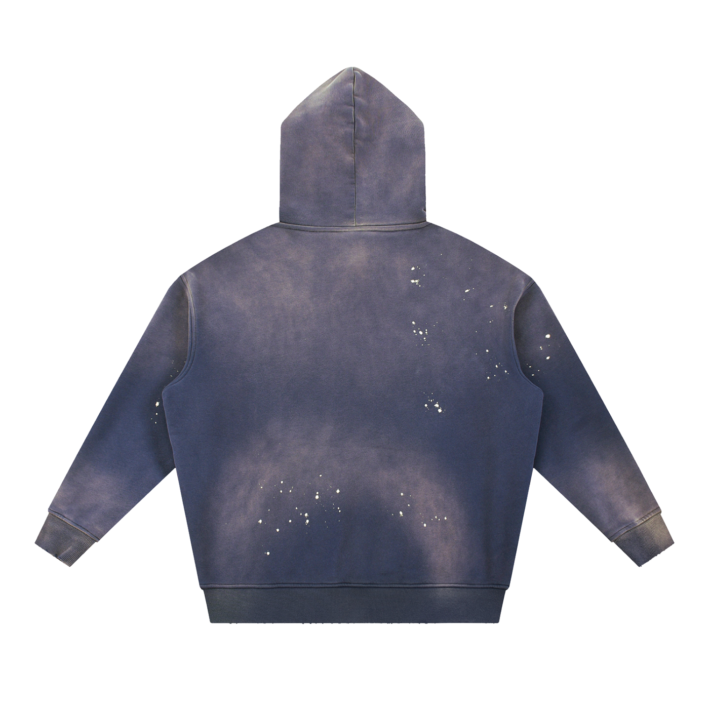 Creative Brand Vintage Washed Frayed Fleece Hoodie