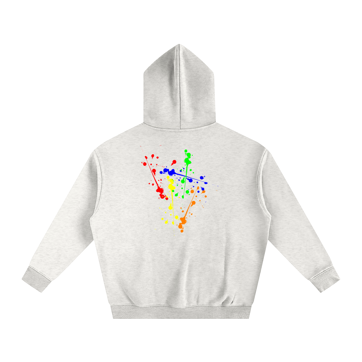 Creative Brand Oversize Fleeced Hoodie( With Paint Splatter)