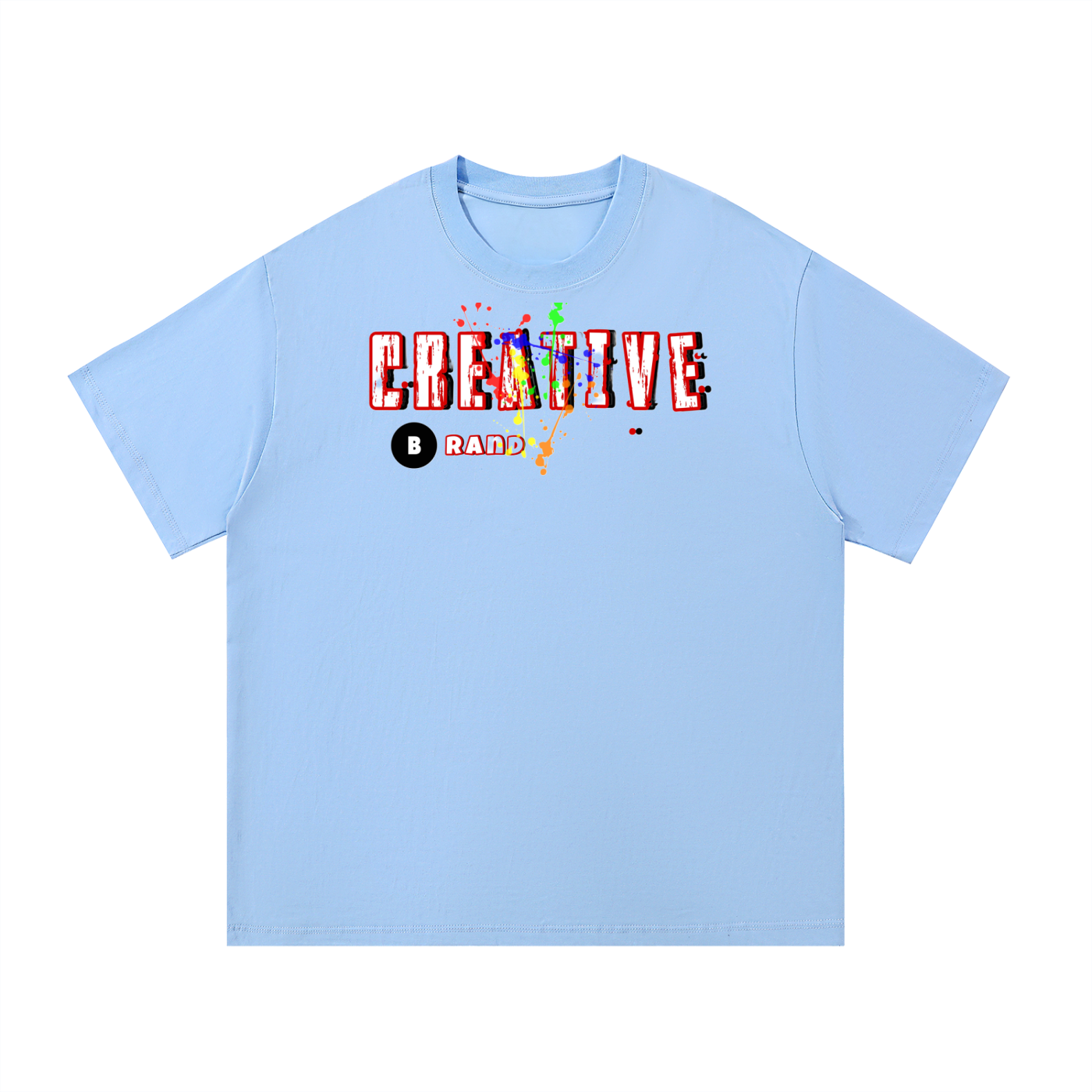 Creative Brand Cotton T-Shirt (No Paint Splatter)