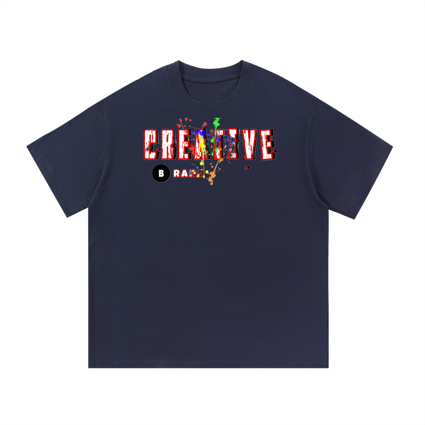 Creative Brand Cotton T-Shirt (No Paint Splatter)