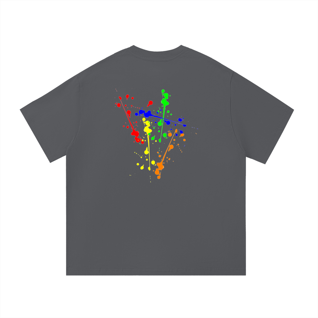 Creative Brand Essential Cotton T-Shirt (With Paint Splatter)