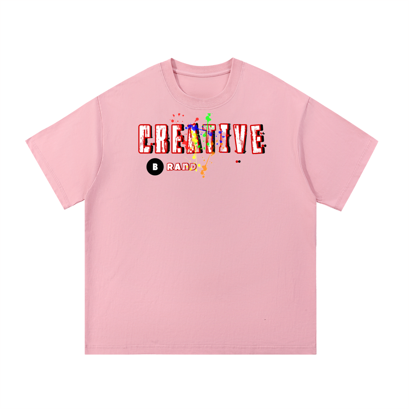 Creative Brand Cotton T-Shirt (No Paint Splatter)