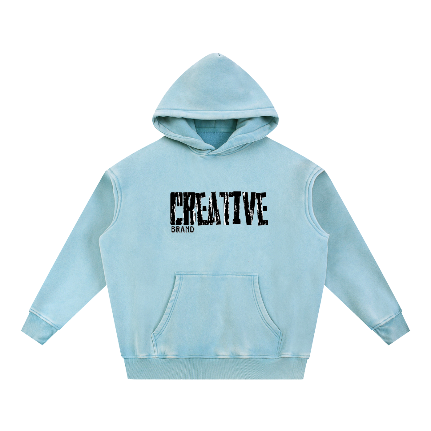 Creative Brand Snow Wash Oversize Hoodie