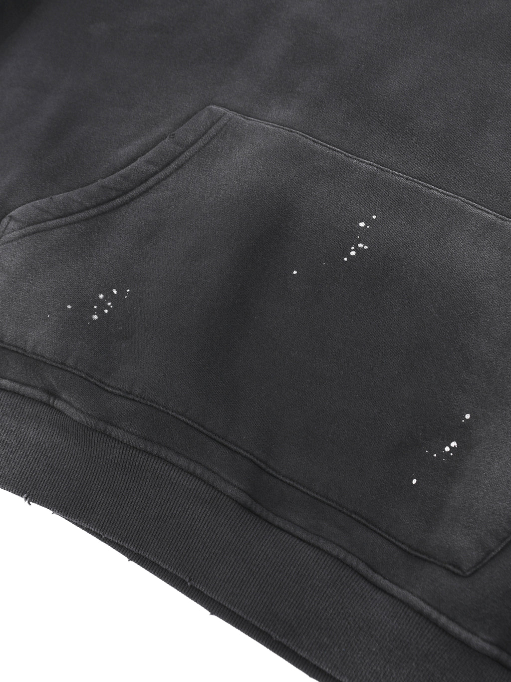 Creative Brand Vintage Washed Frayed Fleece Hoodie