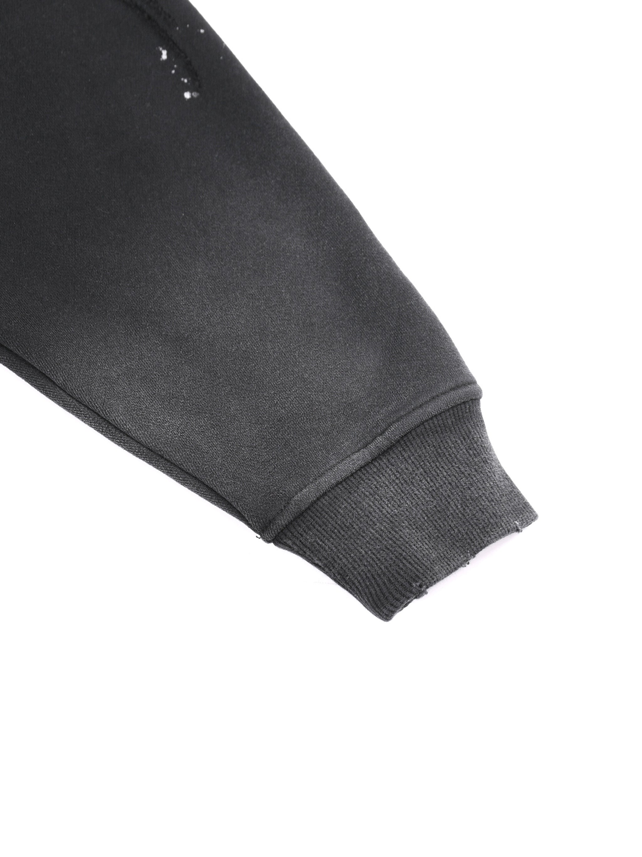 Creative Brand Vintage Washed Frayed Fleece Hoodie
